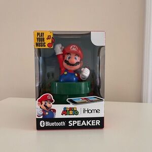 NEW iHome Super Mario Bluetooth Speaker with Red and Blue